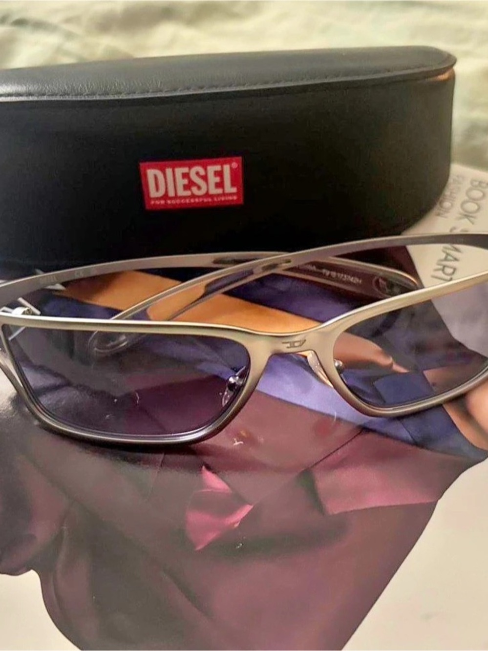 Diesel Women's Sunglasses Black & Purple